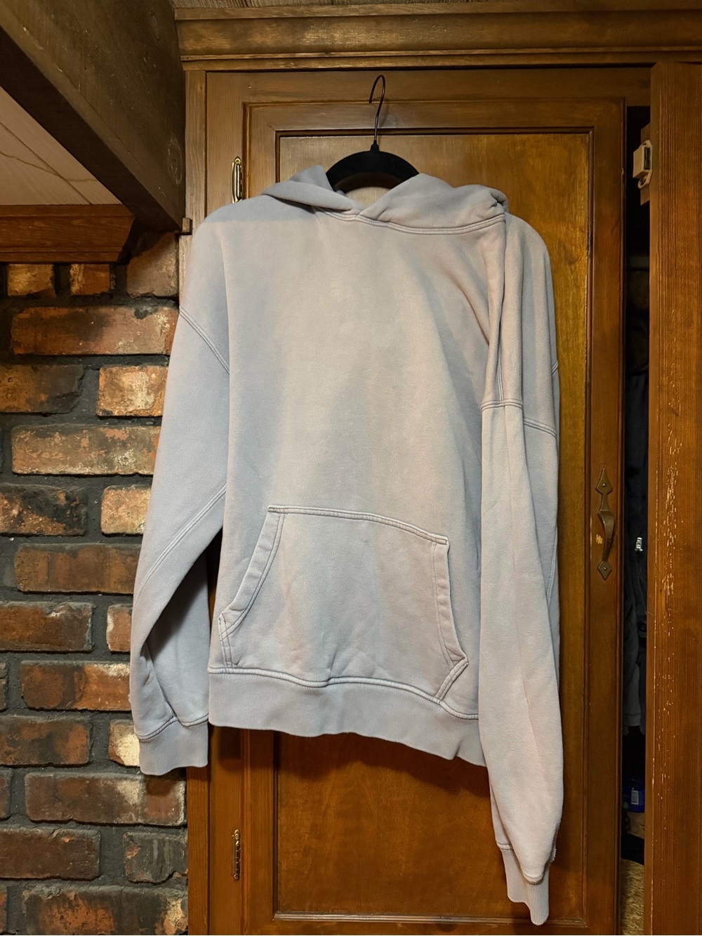 Abercrombie & Fitch Light Gray Crewneck Hoodie Sweatshirt